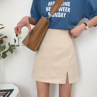 Chân váy chữ a xẻ tà mini Emilyshop