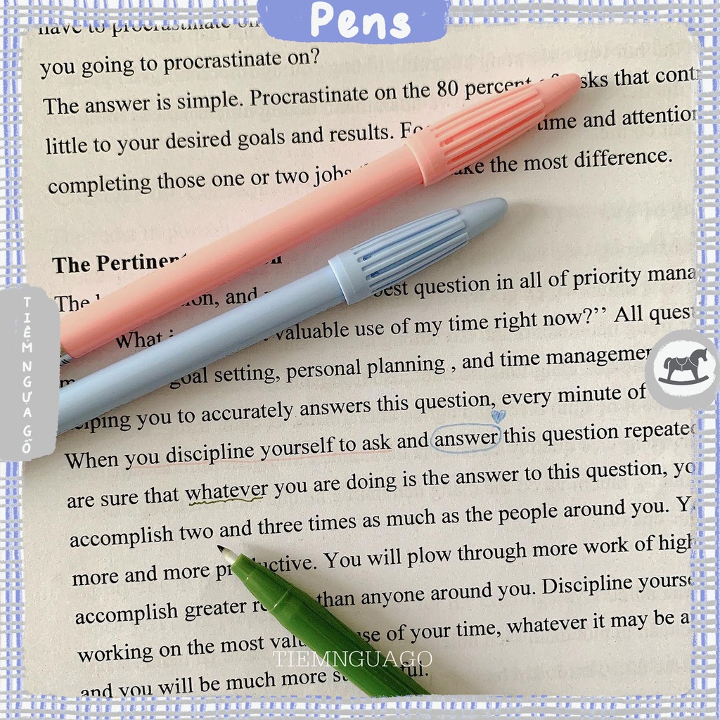 Monami Plus Pen Dùng Để Take Note, Planner, Buller Jounal - Tiệm Ngựa Gỗ