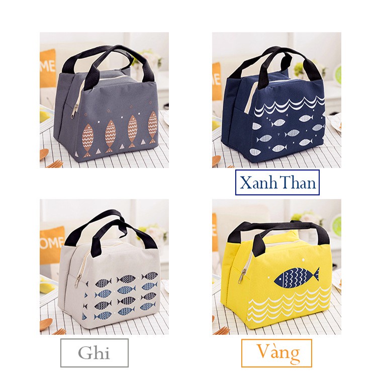 ⛔FREESHIP 50K❌Túi Giữ Nhiệt Đựng Đồ Kiểu Nhật Có Kéo Khóa 2394 Chợ Tốt Store