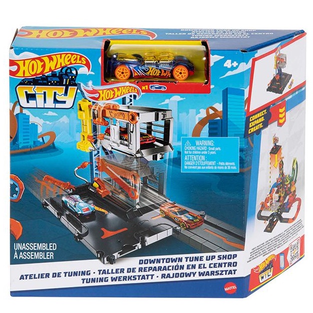 Bộ 3 Trạm Rửa Xe - Giữ Xe - Sửa Xe thương hiệu Hot Wheels City