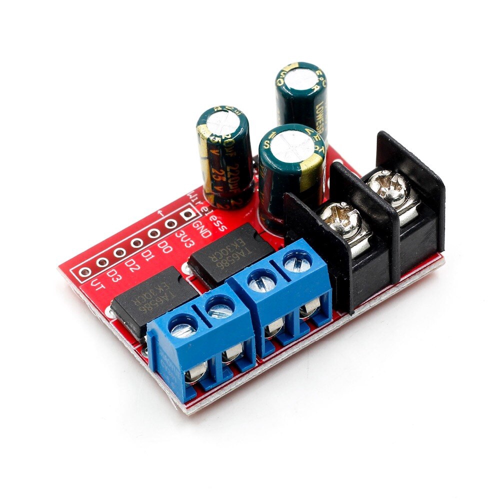 New 5A Dual DC Motor Drive Module Remote Control Voltage 3V-14V Reverse PWM Speed Regulation Double H Bridge Super L298N 5AD