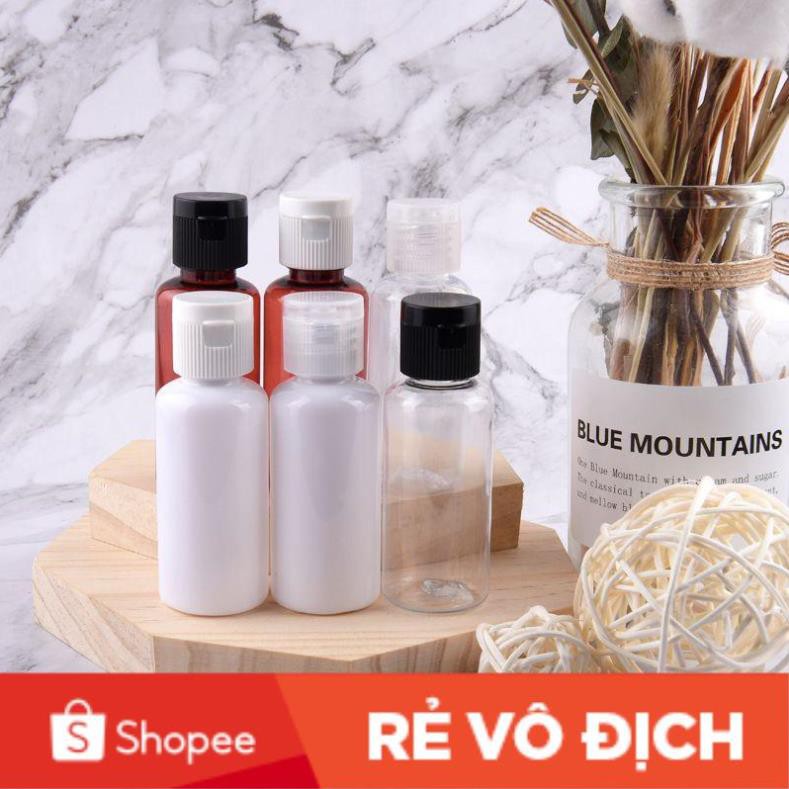 Chai nhựa pet thân trắng sữa 30ml/50ml/100ml - chai lọ chiết mỹ phẩm [giá sỉ tận gốc]