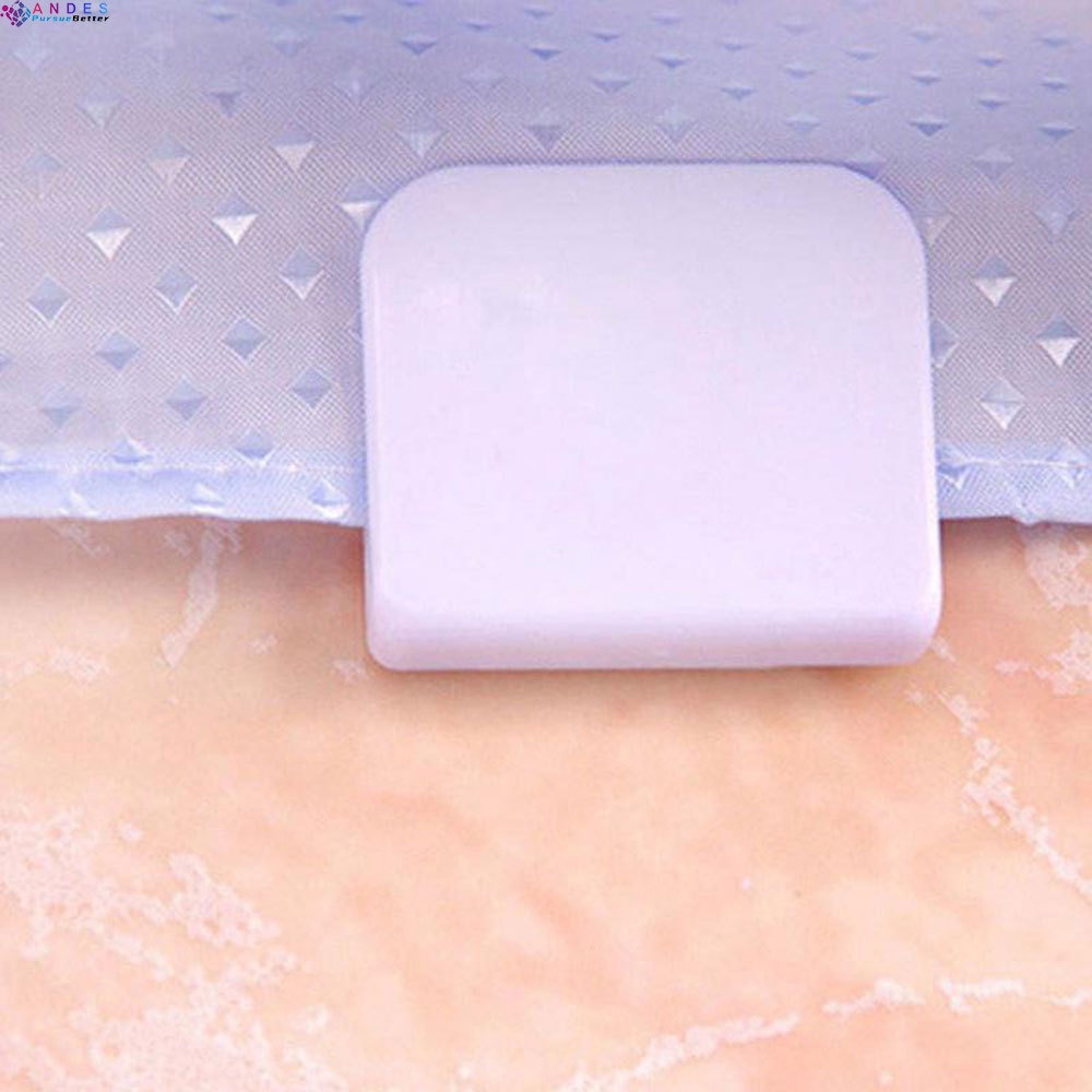 Set 2 kẹp rèm cửa nhà tắm chống văng nước chất lượng cao