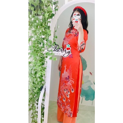 Áo dài truyền thống màu sắc đẹp xinh