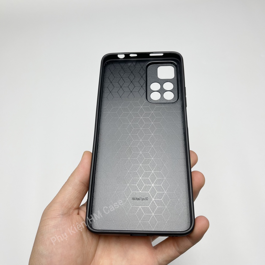 Ốp lưng KING OF KUNG FU Redmi Note 11 / Note 11S / Redmi Note 11 Pro, Da Tpu mềm phối sợi carbon cực đẹp