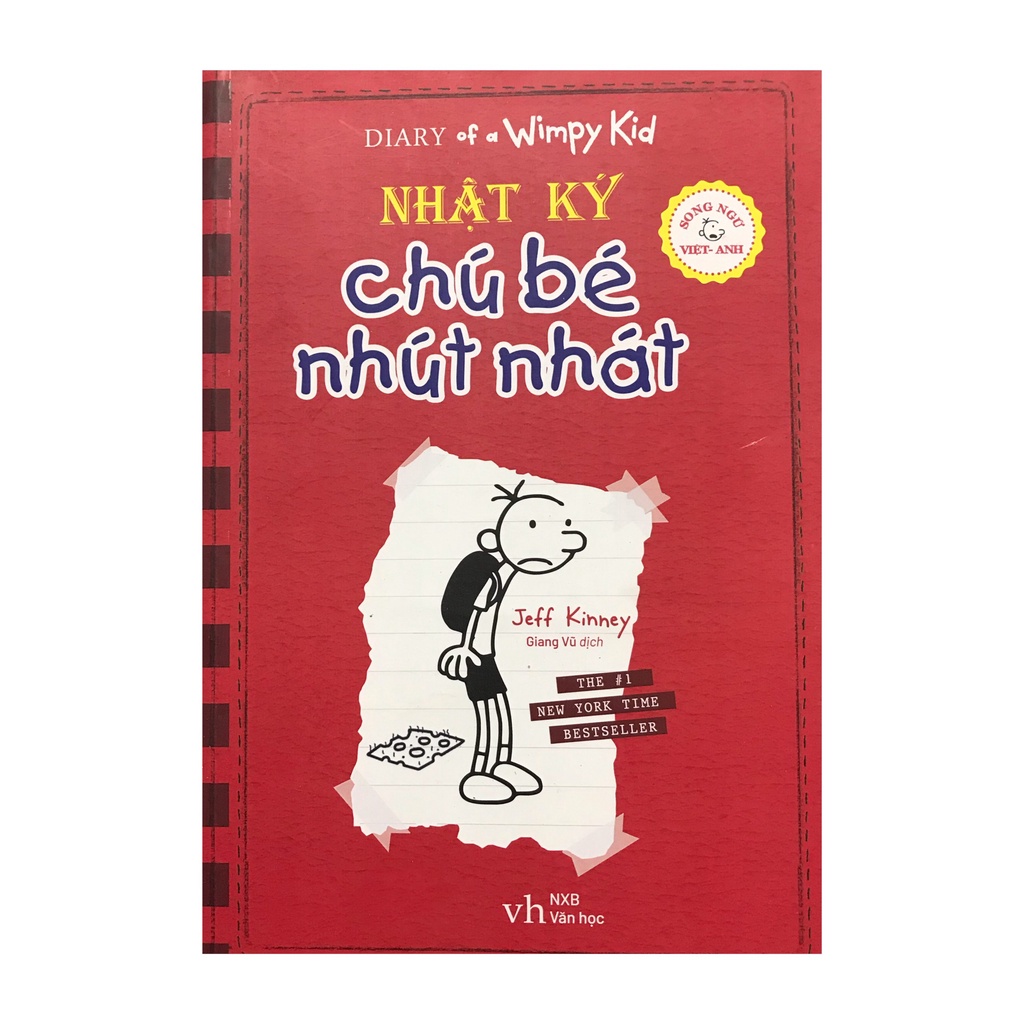 Sách Nhật kí chú bé nhút nhát : tập 1 ( Song ngữ )