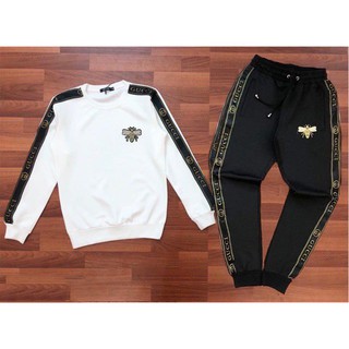 Bộ Quần Áo Nam Thu Đông - Họa Tiết Hình Ong Siêu Chất - Bộ Thun Nam Dài Tay - BD100 - HQ Fashion86
