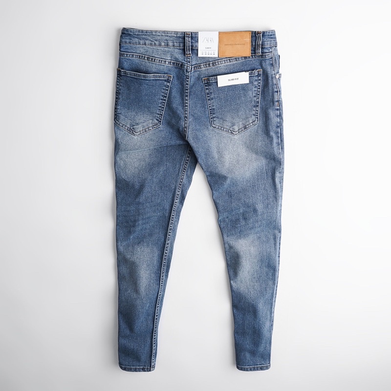 Quần Jean Nam Cambodia jean co giản -ống ôm