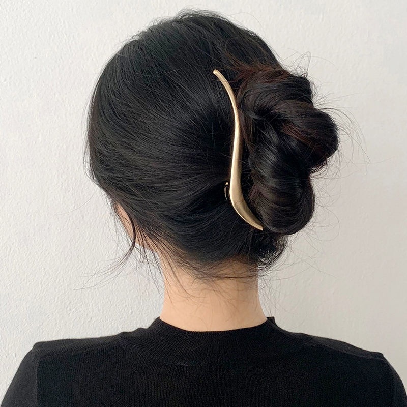 Kẹp Tóc Kim Loại Hình Chữ S Phong Cách Nhật Hàn Độc Đáo Thời Trang