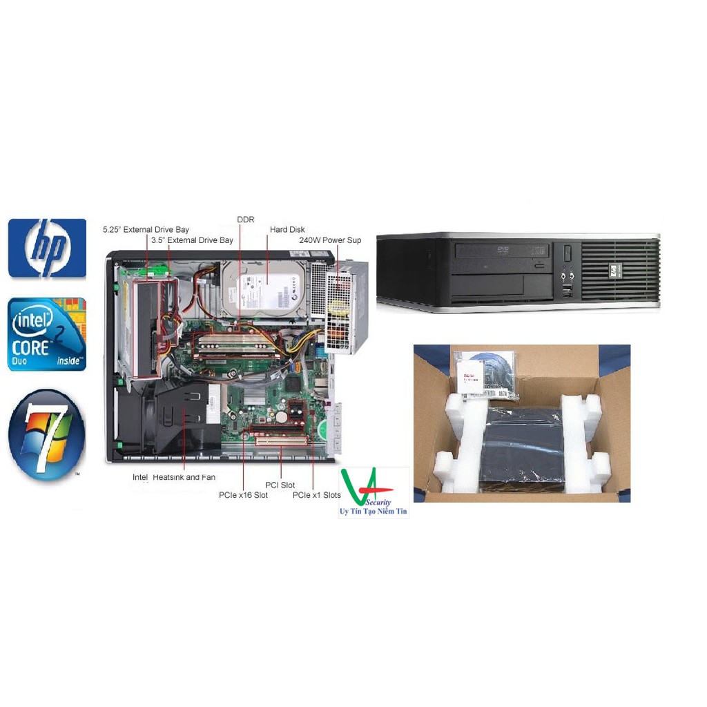 Máy tính đồng bộ HP Elite 6200/8200 Core i3 - 2120 - 3.3 Ghz