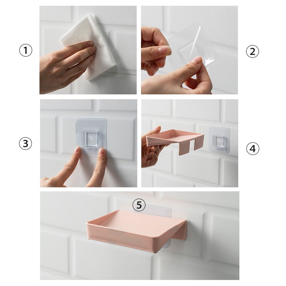 Giá đỡ xà phòng gắn tường không trượt tiện dụng cho nhà bếp/ nhà tắm