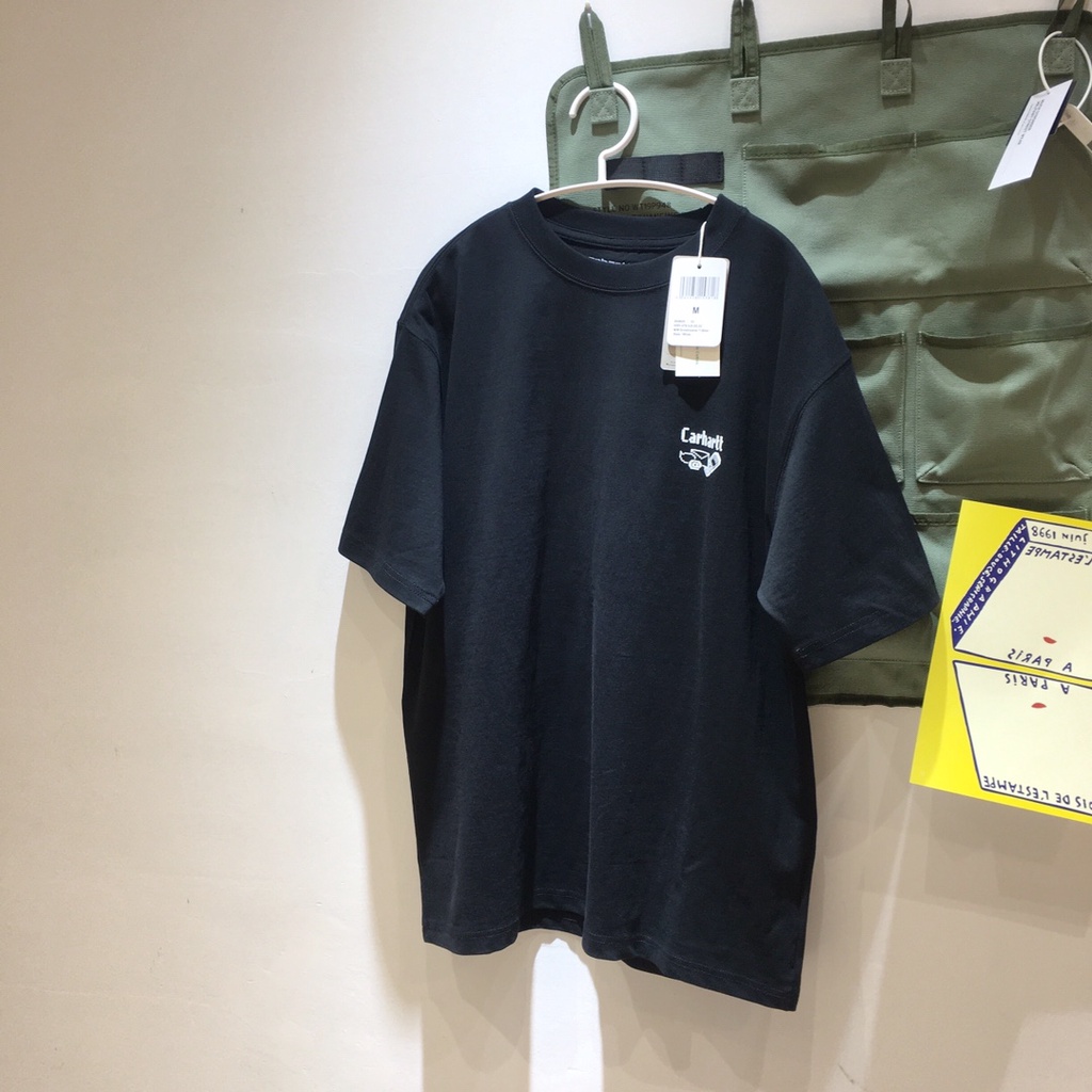 Áo Thun Ngắn Tay In Hình Carhartt WIP Thời Trang Mùa Hè Phong Cách Retro