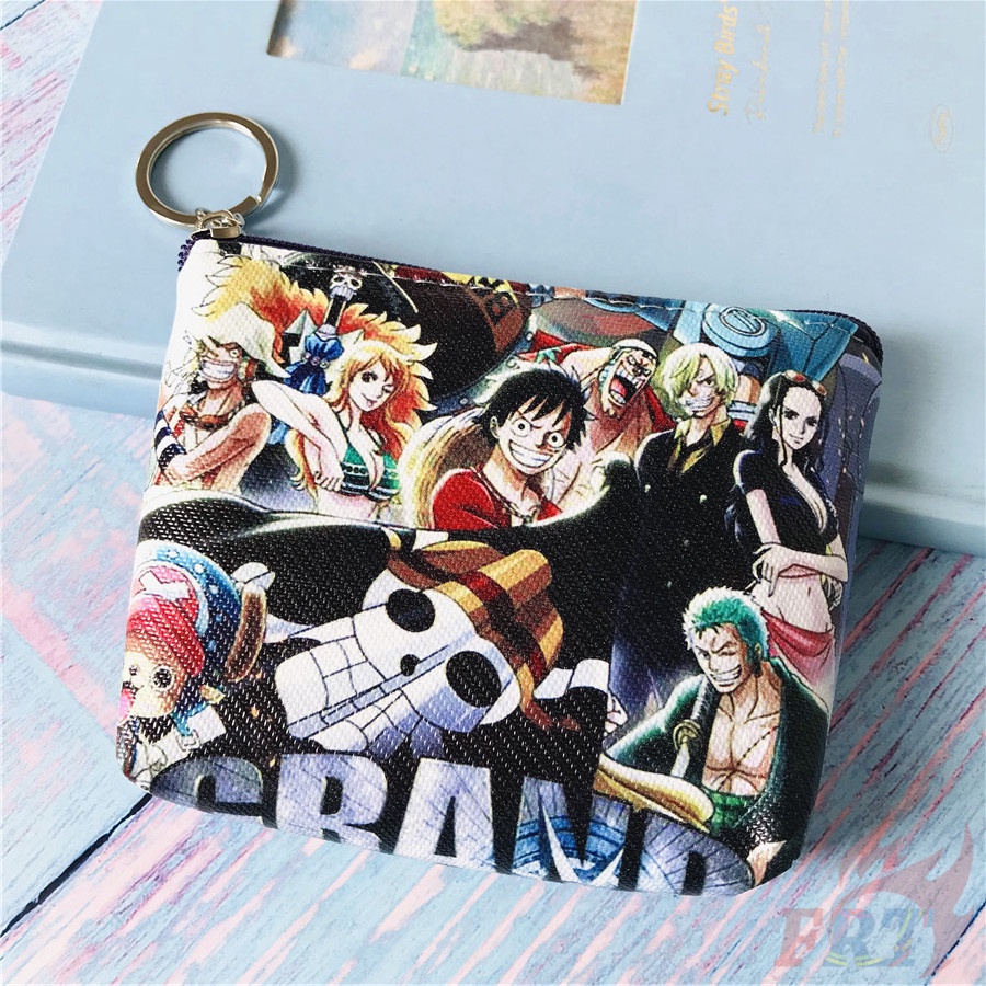 ❀ Ví Tiền Xu ONE PIECE Q-1 ❀ 1 Ví Da PU Cầm Tay In Hình Anime One Piece