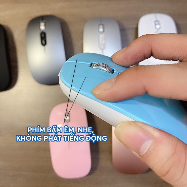 Chuột máy tính không dây M103 pin sạc cao cấp - Bảo hành 6 tháng - Bản Wireless