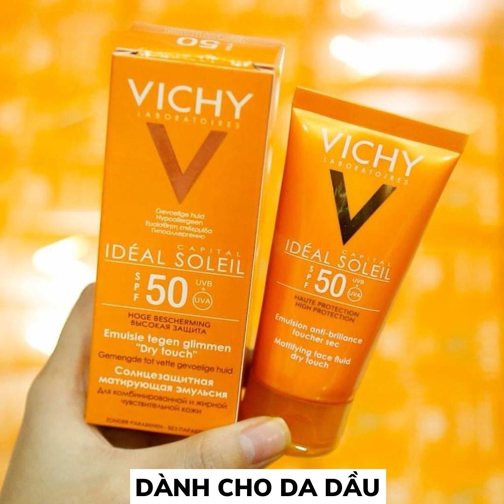 Kem chống nắng VICHY Ideal Soleil SPF 50 dưỡng ẩm cho mọi loại da 50ml - ZAVENCI Official