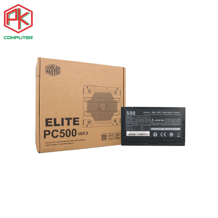 Nguồn Cooler Master Elite PC500 500W V3 (MPW-5001-PSABN1)