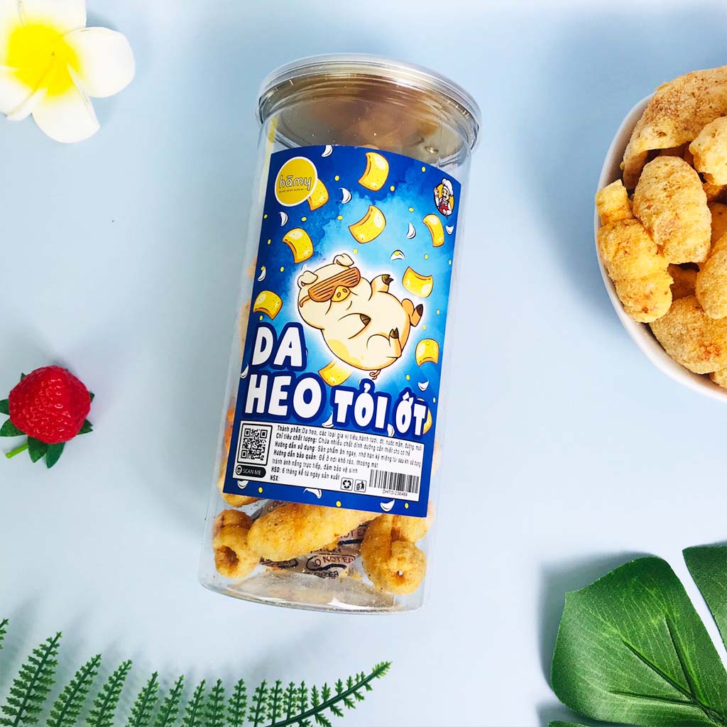 Da heo tỏi ớt hũ pet 160g Hà My đồ ăn vặt Hà Nội