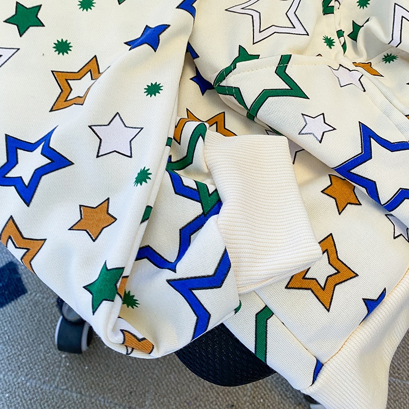 ZHELIHANGFEI Áo Hoodie Tay Dài Dáng Rộng In Họa Tiết Thời Trang Dễ Phối Đồ