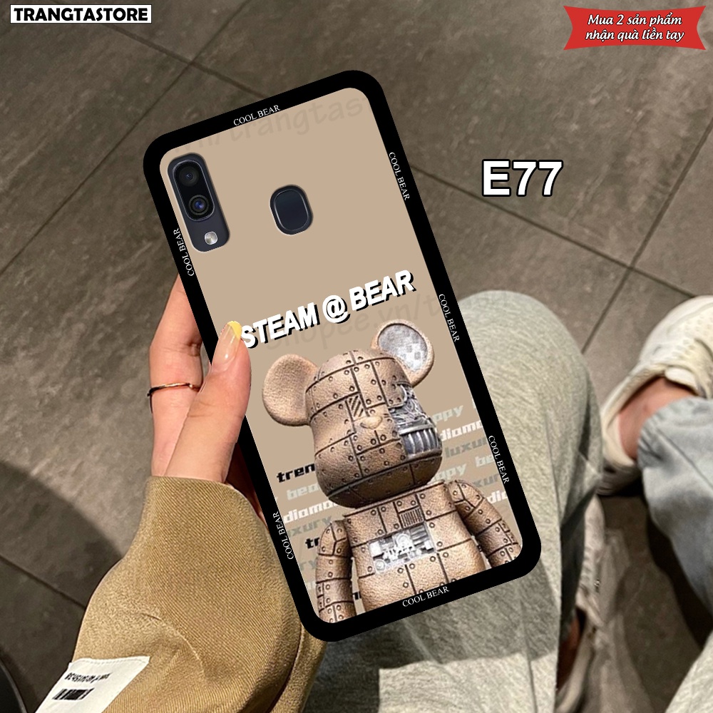 Ốp lưng Samsung A20 - A30 - M20 in hình gấu Bearbrick,Metal Style,Doremon siêu dễ thương chất lượng