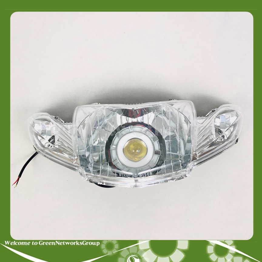 Đầu đèn pha xe sirius bóng bi cầu  ( 4 chế độ ) chớp trắng , cos pha trắng , led màu Greennetworks