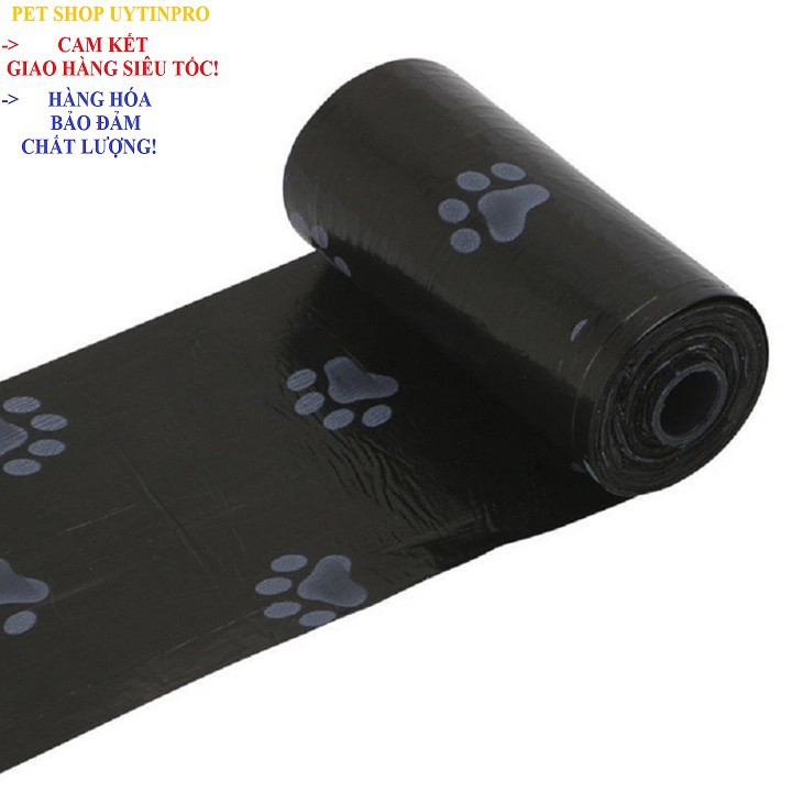 CUỘN RÁC DỌN PHÂN CHO PET THÚ CƯNG CHÓ MÈO Có In Hình - Pet shop Uytinpro