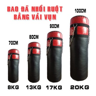 Bao cát đấm bốc loại 70cm, 80cm đã có xích treo bao cát
