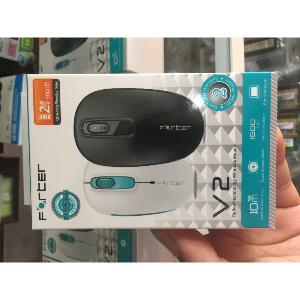 _Chuột quang không dây Forter V2 (Công nghệ tiết kiệm pin rất tốt)