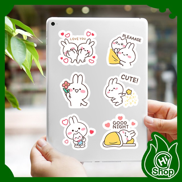 [Bộ 40 Sticker] Hình Dán Sticker Mimi & Neko | Dán Nón Bảo Hiểm, Điện Thoại, Laptop, Bình Nước