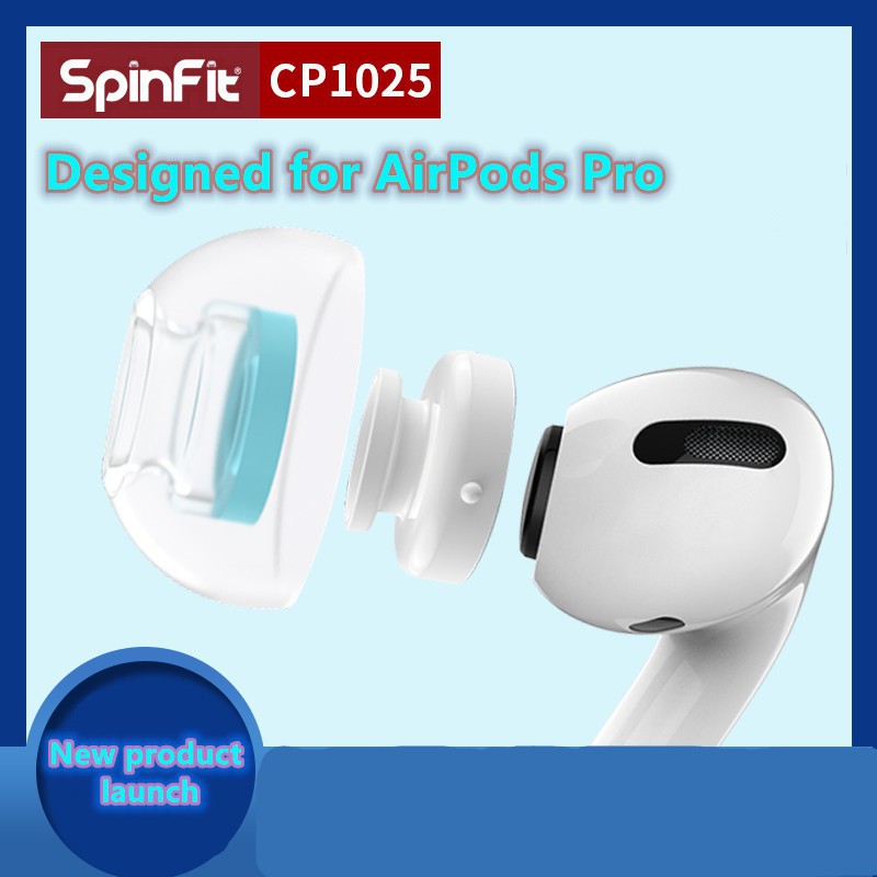 Bộ 2 cặp nút tai nghe Spinfit CP1025 bằng silicone thay thế tiện lợi dành cho Airpods Pro 3 SF