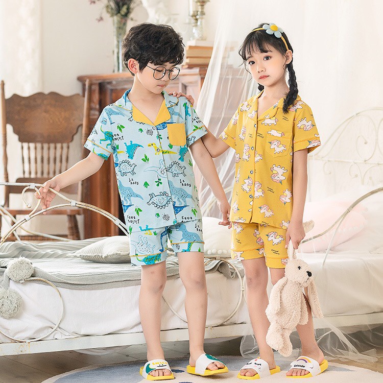 BỘ PIJAMA cho bé 8-22kg. CHẤT THUN NHẸ, MÁT, CO GIÃN và THẤM HÚT MỒ HÔI