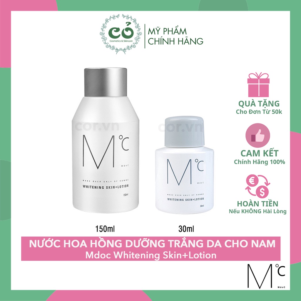 Lotion dưỡng trắng dành cho nam Mdoc Whitening Skin+Lotion