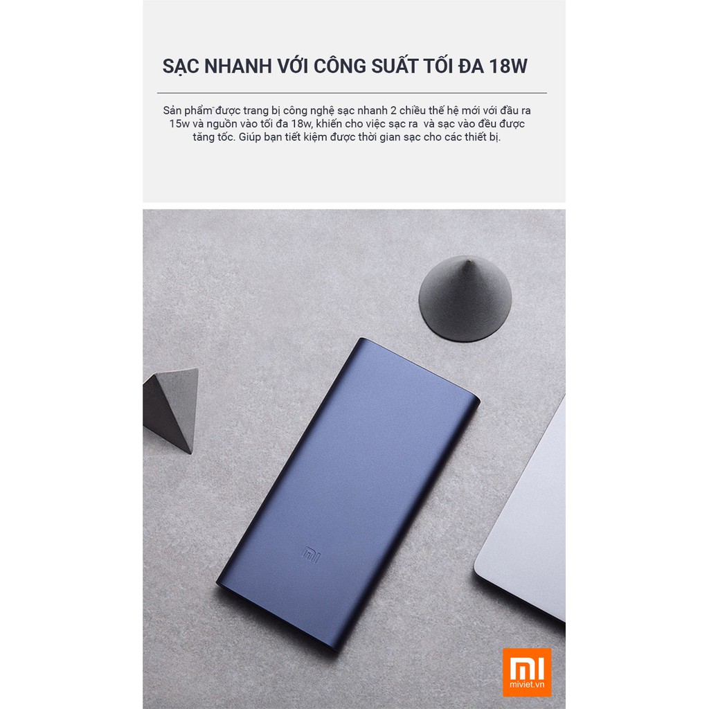 (ưu đãi lớn giá cực sốc) Sạc Dự Phòng Xiaomi 10000mah Gen 2 New 2018