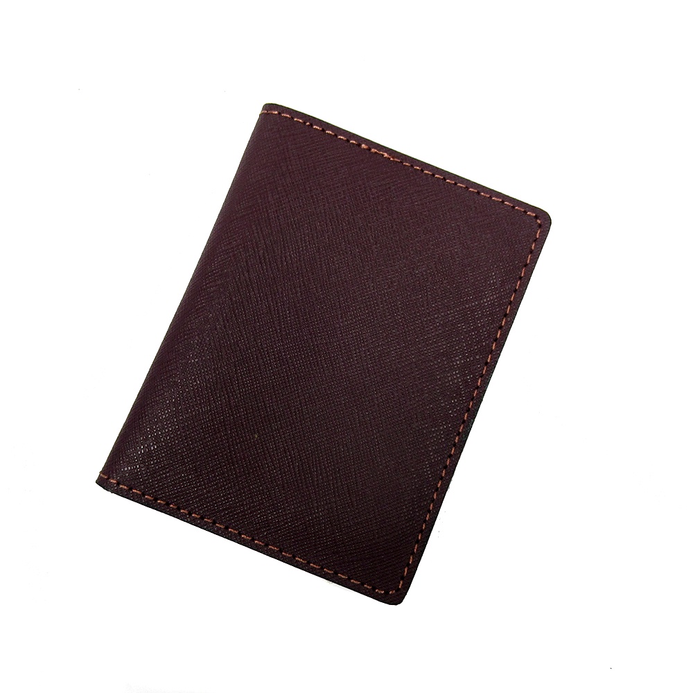 Ví nam mini đựng thẻ VS22 chất da Saffiano bền đẹp chống nước thương hiệu BTLUXURY