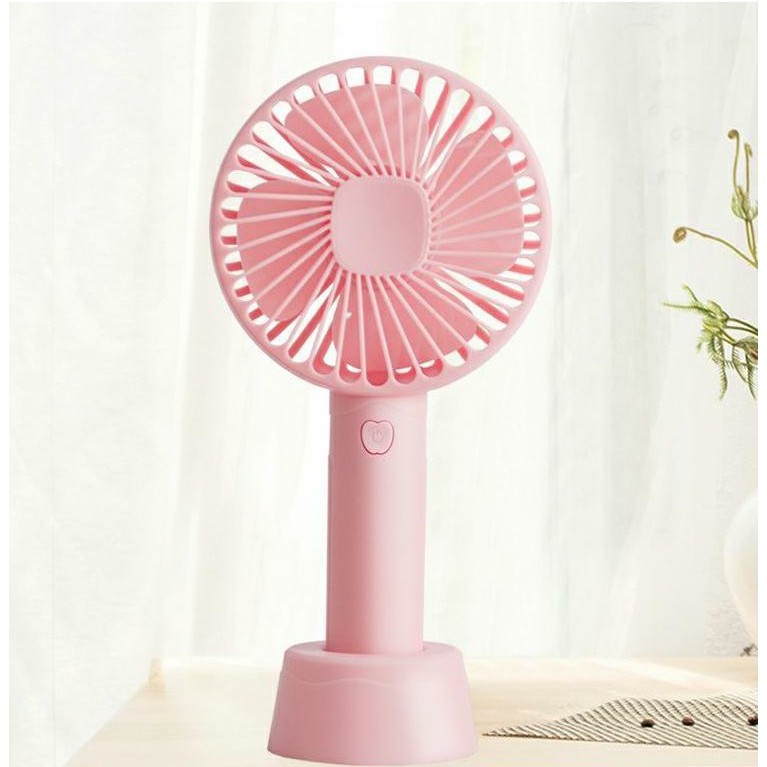 Quạt mini sạc pin cầm tay, quạt mini 4 cánh có đế để bàn B00 | BigBuy360 - bigbuy360.vn