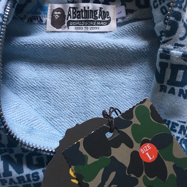 Jacket Bape,áo khoác bape full tag túi như real