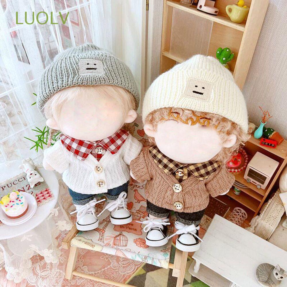 Bộ Đồ Sweater Kẻ Sọc Ca Rô Hóa Trang Búp Bê LUOLV Dễ Thương