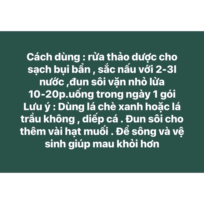 Sét thảo dược chữa viêm đường tiết niệu /giải nhiệt