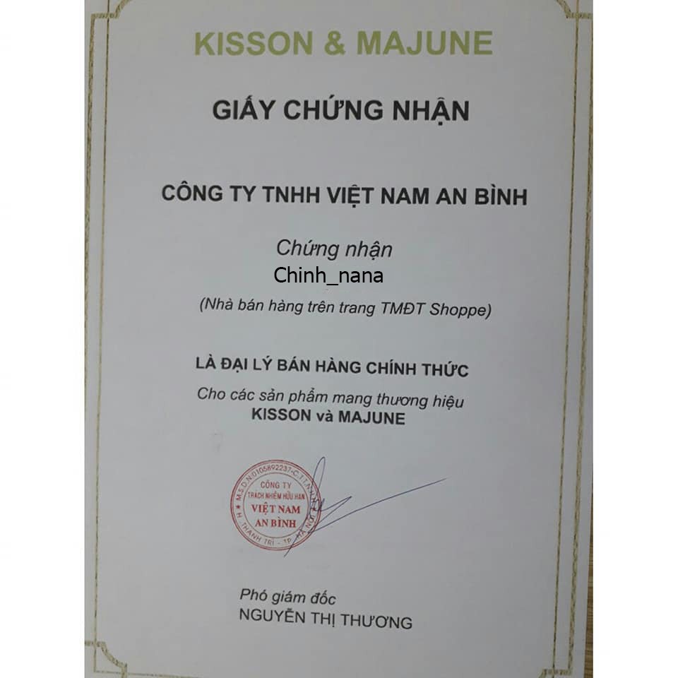 ( Chính Hãng )  Son lì KISSON Matte Lipstick mã #3 ( màu đỏ cam)