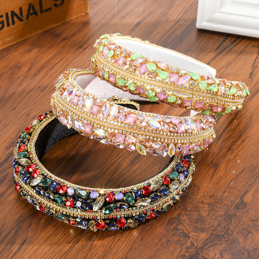 Băng Đô Cài Tóc Đính Đá Lấp Lánh Thời Trang Cho Nữ