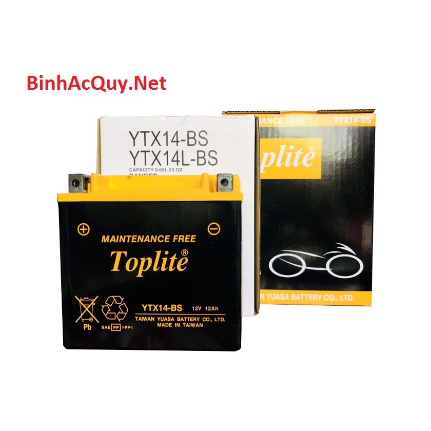 Bình Ắc Quy Toplite YTX14-BS