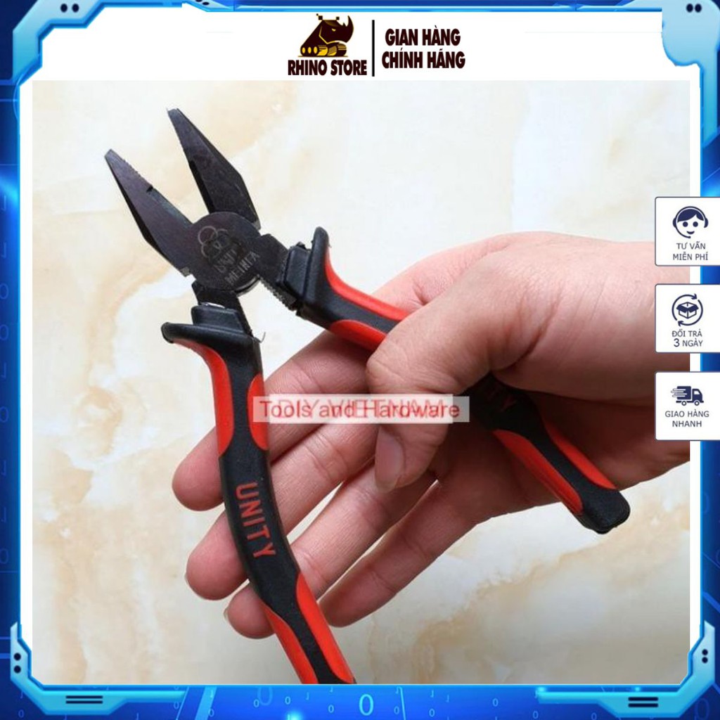 Kềm điện cắt nhọn hãng Meinfa thương hiệu Unity cao cấp cỡ 6 inch thoải mái khi sử dụng- 𝗥𝗛𝗜𝗡𝗢