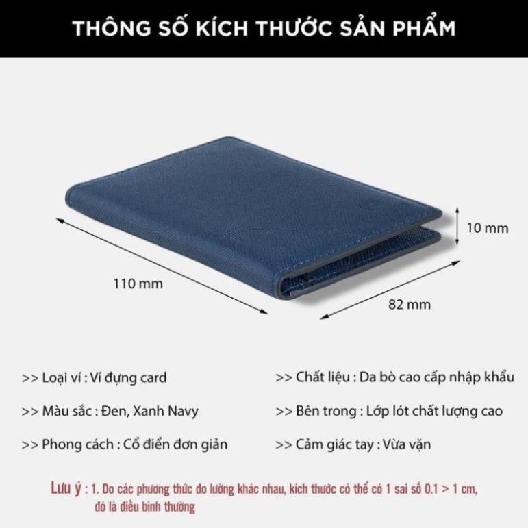 [Siêu Sang]  Ví mini nữ công sở, bóp nam card Lucky da thật nhập khẩu thời trang hàn quốc Olux - fullbox