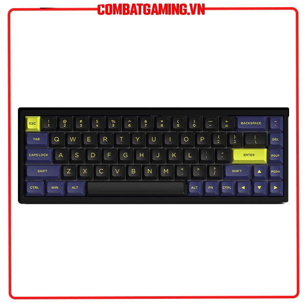 Bàn Phím Cơ Không Dây FL Esport FL680 SAM Night Black (Gateron Cap White Switch)