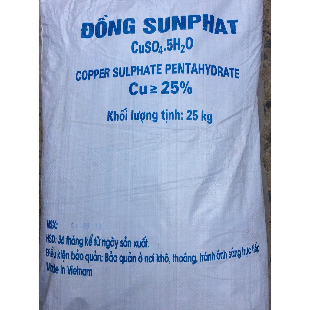 Hóa chất xử lý nước bể bơi đồng sunfat Việt Nam - 1kg