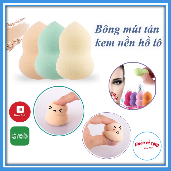 Bông mút tán kem nền trang điểm hồ lô mềm mịn nhỏ gọn tiện lợi -Buôn rẻ 01010