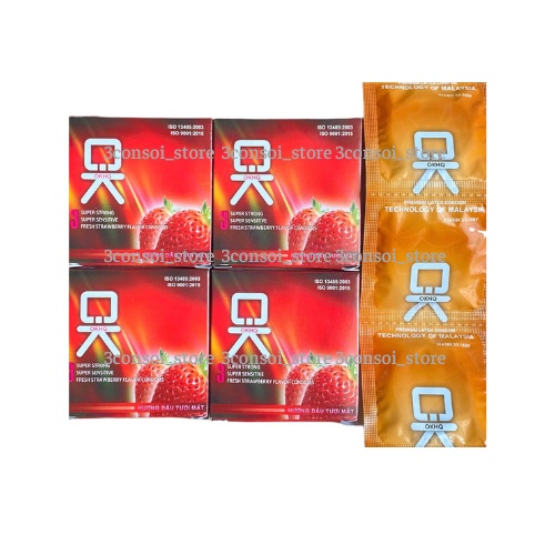 Bao cao su OK, bao cao su siêu mỏng, kéo dài thời gian quan hệ, lẻ 01 bcs