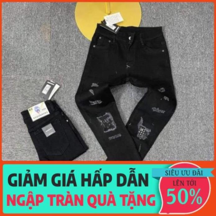 SẴN Quần bò nam Dsq rách vá đinh - Quần jean nam - Quần bò ống côn - Bee Shop Xịn rẻ 🎉 _ 🥇 '
