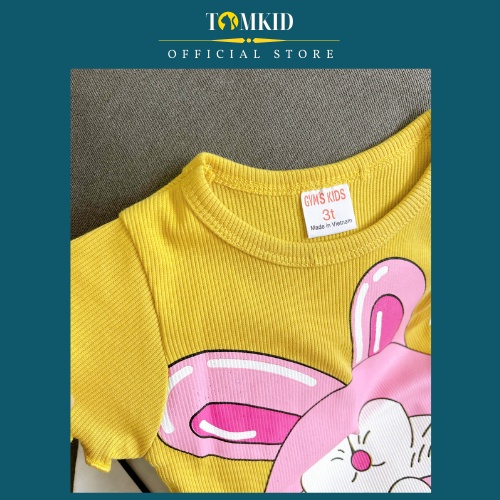 Đồ bộ cho bé gái set đồ bé gái chất cotton gân chính phẩm loại 1 dày dặn không nhão vải 8-23kg Tomkids