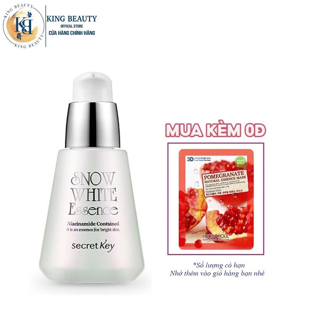 Tinh Chất Dưỡng Sáng Da, Cấp Ẩm Cho Da Hiệu Quả Secret Key Snow White Essence 30ml