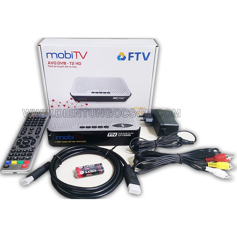 Đầu Thu Kỹ Thuật Số MobiTV DVB-T2 HD (miễn phí 40 kênh)